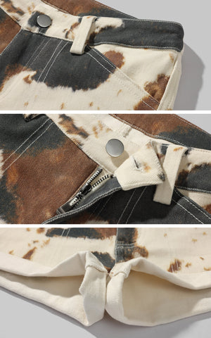 Low-Rise Denim Shorts with Rolled Hem