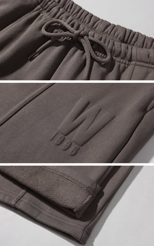 Fleece Lined Relaxed Fit Straight Sweatpants
