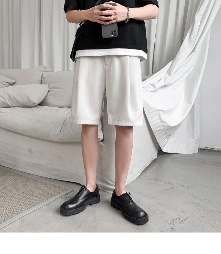 Loose Thin Knee Length Casual Men Shorts Pants