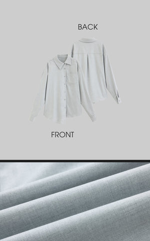 Oversized Shirt Jacket + Layered Shorts Set