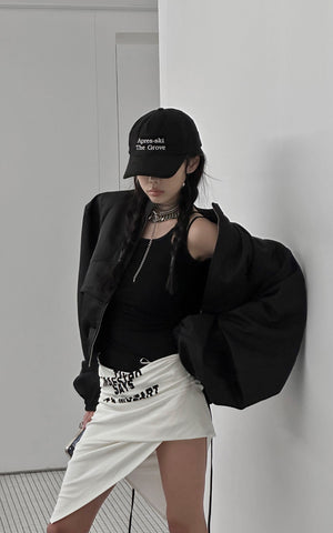 Asymmetrical Pleated Skirt