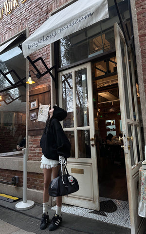 Asymmetrical Mini Lace Skirt