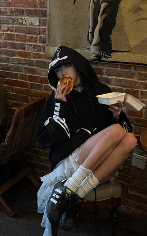 Asymmetrical Mini Lace Skirt