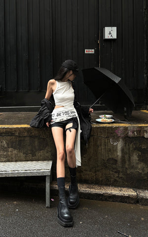 Utility Denim Shorts with 3D Pocket Detailing