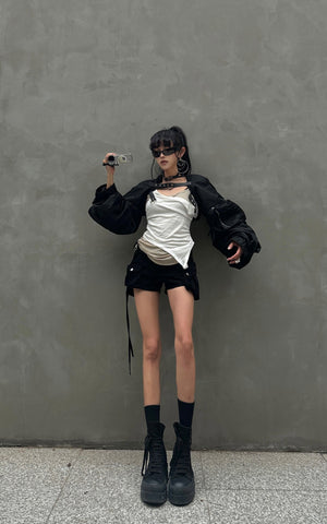 Faux Two-Piece Layered Tank Top