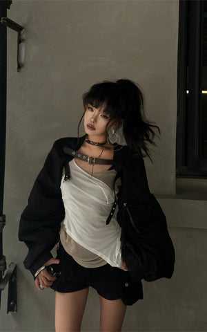 Faux Two-Piece Layered Tank Top