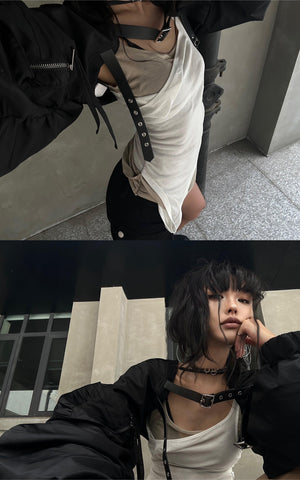 Faux Two-Piece Layered Tank Top