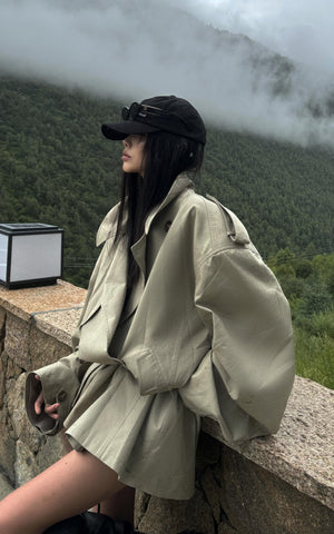 Unisex Deconstructed Trench Coat