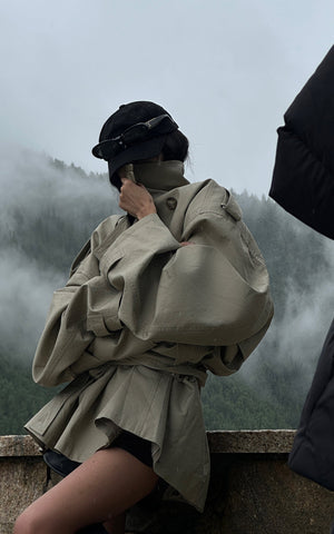 Unisex Deconstructed Trench Coat