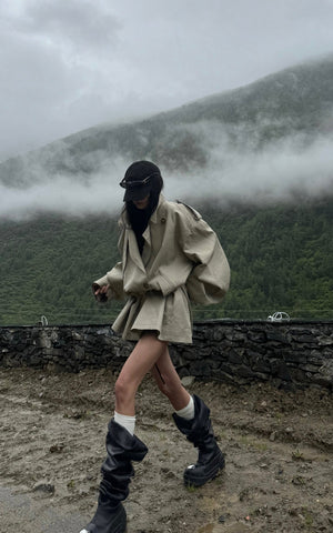 Unisex Deconstructed Trench Coat