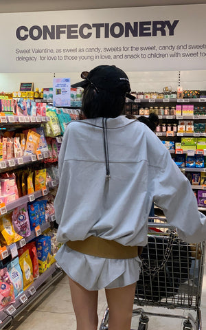 Oversized Shirt Jacket + Layered Shorts Set