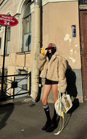 Faux Fur Oversized Coat