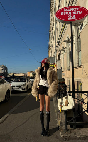 Faux Fur Oversized Coat