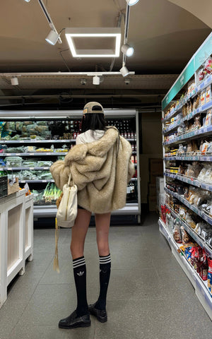 Faux Fur Oversized Coat
