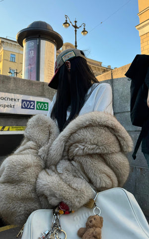 Faux Fur Oversized Coat