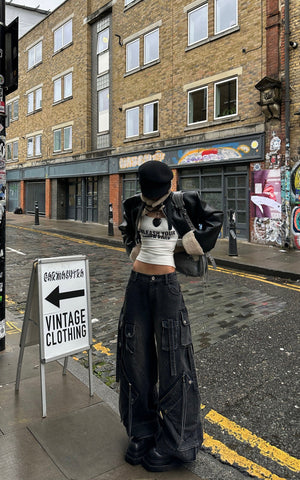 Faux Shearling Leather Jacket