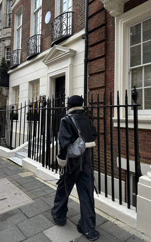 Multi-Pocket High-Rise Cargo Jeans