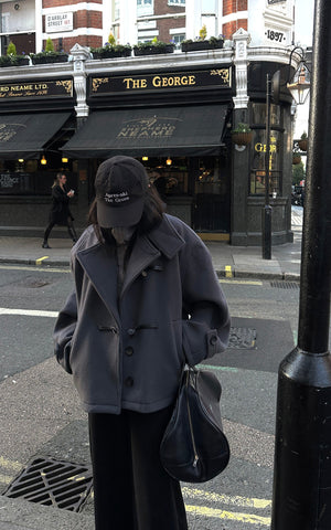 Short Wool Duffle Coat