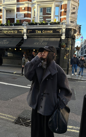 Short Wool Duffle Coat