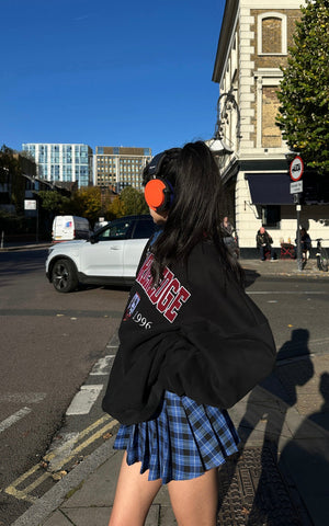 Vintage Embroidery Oversized Sweatshirt