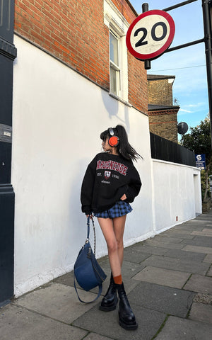 Vintage Embroidery Oversized Sweatshirt