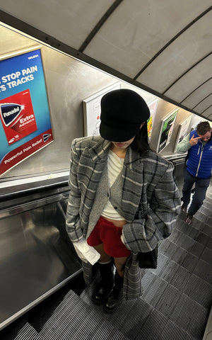 Wool Plaid Overcoat