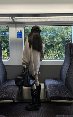 Knitted Cardigan & Scarf Set