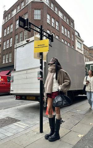 Knitted Cardigan & Scarf Set