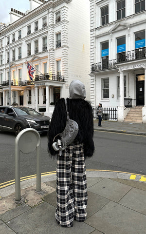 Faux Fur Contrast-Layered Jacket