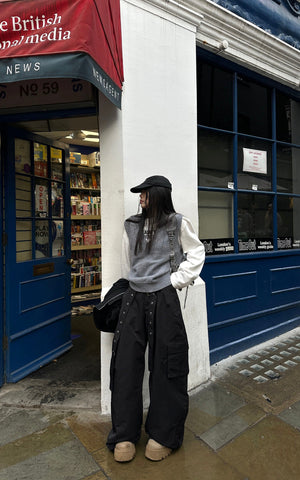 Layered V-Neck Knit Vest