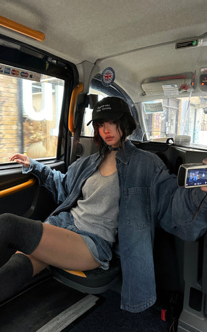 Denim Layered Set â€?Jacket, Shorts & Tank