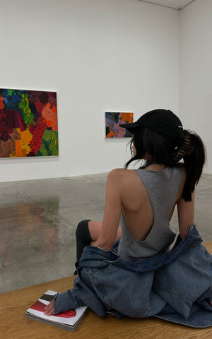 Backless Knit Tank Top