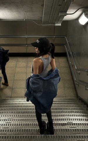 Backless Knit Tank Top