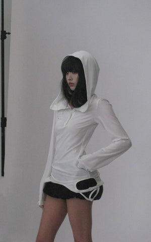 Sculpted Hooded Top