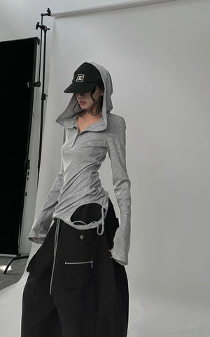 High-Waisted Wide-Leg Cargo Pants