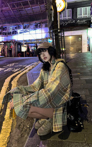 Oversized Plaid Shirt