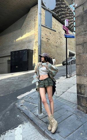 Oversized Plaid Shirt