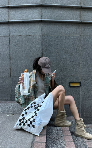 Oversized Plaid Shirt