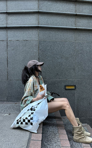 Oversized Plaid Shirt