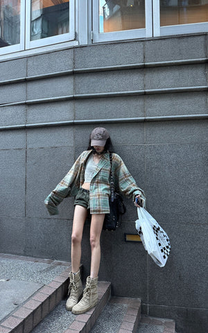 Oversized Plaid Shirt