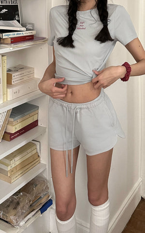 Minimal Ribbed Jersey Set