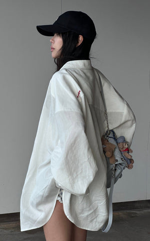 Deconstructed Cut Long Sleeve Shirt