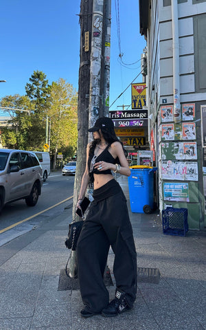 Rupture-Waist Oversized Cargo Pants