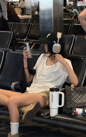 Scoop Neck Graphic Tee Slim Fit