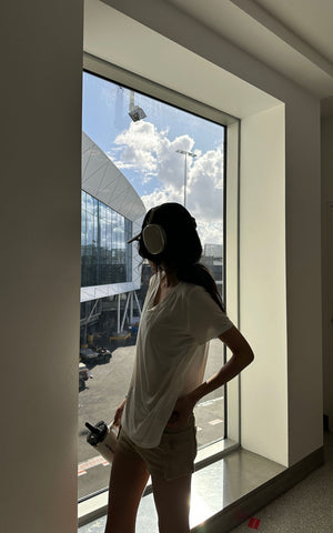 Scoop Neck Graphic Tee Slim Fit