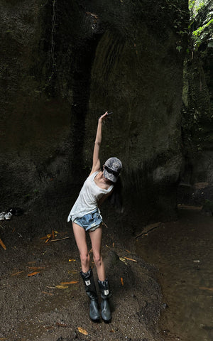 Asymmetric Strap Tank Top