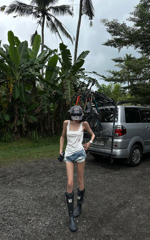 Asymmetric Strap Tank Top