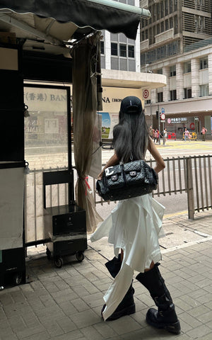 Deconstructed Layered Midi Skirt