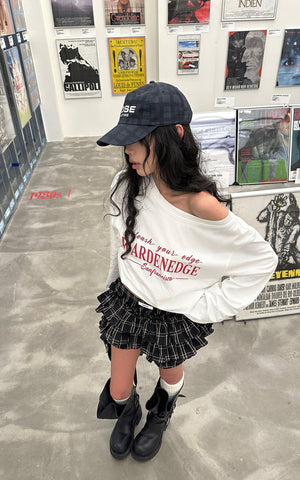 Layered Mini Skirt with Drawstring Detail