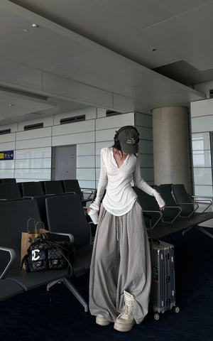 Cutout Layered Long Sleeve Tee